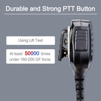 RETEVIS HM004 IPX5 Waterproof 2 Pin Motorcycle Speaker Microphone for Motorola GP68/GP88/GP300/ GP2000/CT150, HM004