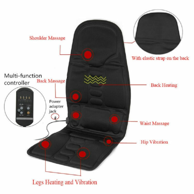 7 Massage Heads 8 Modes Car / Household Multifunctional Whole Body Cervical Massage Seat Cushion, 7 Massage Heads AU Plug, 7 Massage Heads US Plug, 7 Massage Heads EU Plug, 7 Massage Heads UK Plug