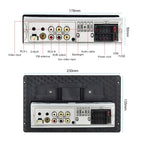Q3366 Car 9-inch Touch HD Detachable Screen MP5 Support CarPlay / FM with Remote Controler, Q3366