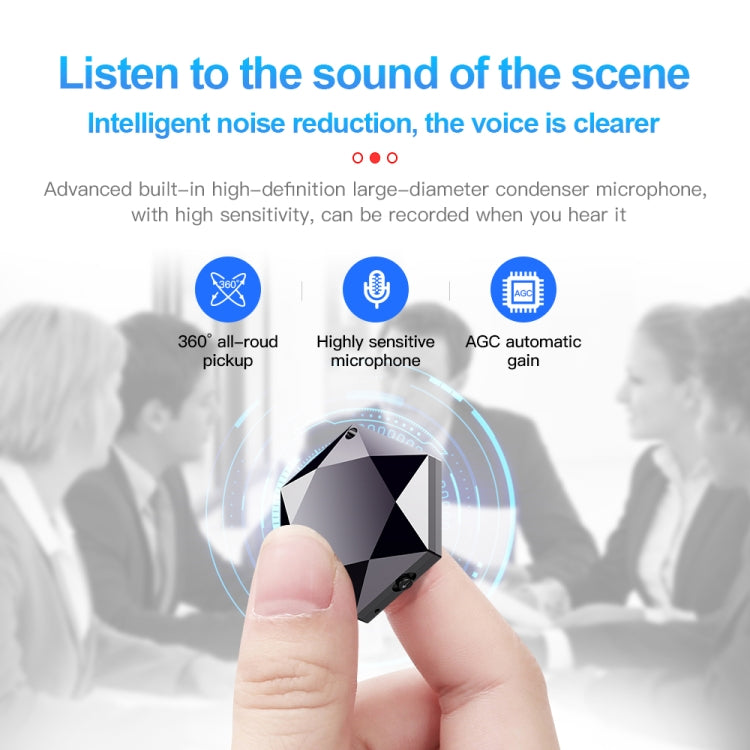 M6 Intelligent Voice Control Noise Reduction Recorder Pendant, 8GB, 32GB