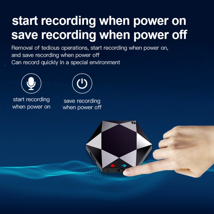 M6 Intelligent Voice Control Noise Reduction Recorder Pendant, 8GB, 32GB