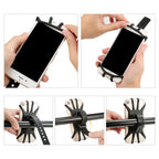 360 Degree Rotation Silica Gel Bicycle Phone Holder for 4-6.8 inch Mobile Phone, for 4-6.8 inch Mobile Phone