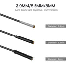P60A 5.5mm 1080P 2.4 inch IPS Screen IP68 Waterproof HD Digital Endoscope, 5.5mm 2m Hard Cable, 5.5mm 5m Hard Cable, 5.5mm 10m Hard Cable