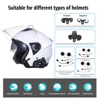 WUPP Bluetooth 5.1 S2 Motorcycle Helmet Full Duplex Bluetooth Intercom Headset Earphone