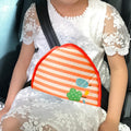 Car Child Seat Belt Adjusting and Fixing Device Buttons Seat Belt Anti-strangulation Shoulder Cover, Cotton Fabric Pink Stripes, Cotton Fabric Green Stripes, Mesh Fabric Rabbit, Mesh Fabric Fox, Mesh Fabric Lion, Mesh Fabric Polar Bear                 ...