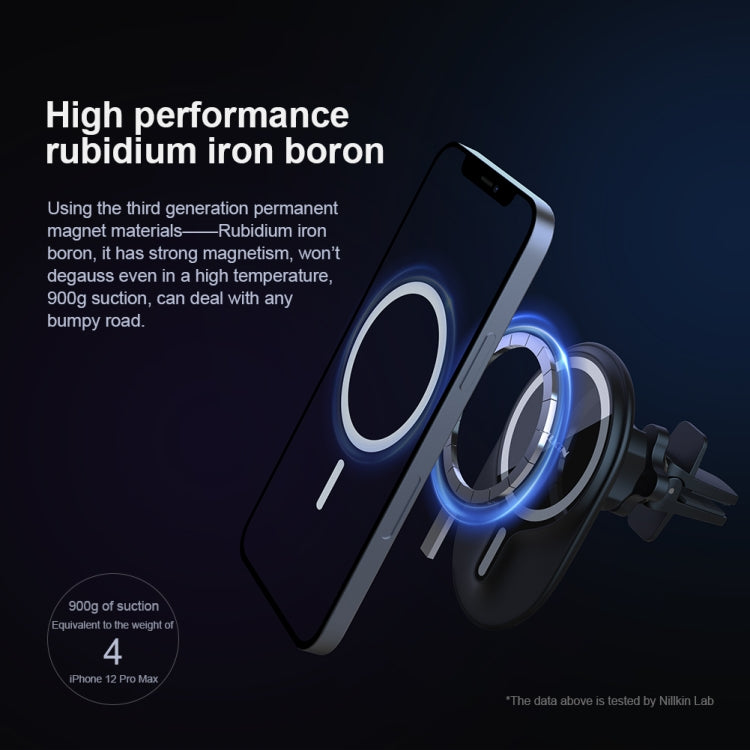 NILLKIN NKL01 MagRoad Lite Clip Type Car Magnetic Holder for iPhone 12 Series, Clip  Type