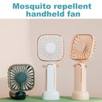 WT-TX6 Portable Foldable USB Charging Mosquito Repellent Handheld Electric Fan, 3 Speed Control