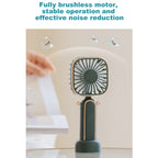 WT-TX6 Portable Foldable USB Charging Mosquito Repellent Handheld Electric Fan, 3 Speed Control
