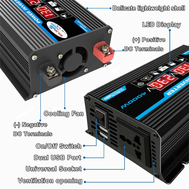 Tang II Generation 12V to 110V 300W Car Power Inverter, 12V to 110V