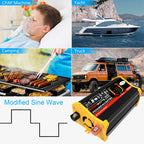 Legend III Generation DC12V to AC110V 6000W Car Power Inverter with LED Display, DC12V to AC110V