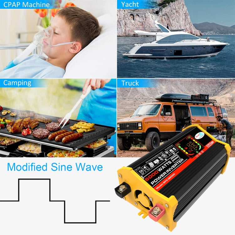 Legend III Generation DC12V to AC110V 6000W Car Power Inverter with LED Display, DC12V to AC110V