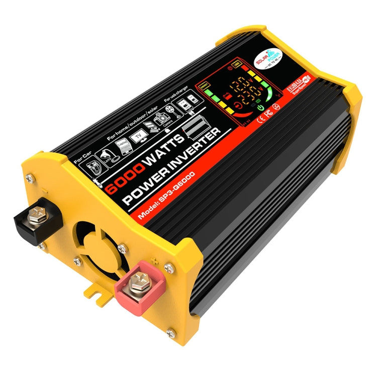 Legend III Generation DC12V to AC220V 6000W Car Power Inverter with LED Display, DC12V to AC220V