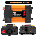 Little Wasp 12V to 110V 4000W Car Power Inverter with LED Display & Dual USB, 12V to 110V 4000W
