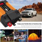 Little Wasp 12V to 110V 6000W Car Power Inverter with LED Display & Dual USB, 12V to 110V 6000W
