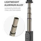 Q07 6 Inch Ring Light Portable Bluetooth Selfie Stick Tripod, Q07
