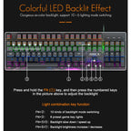 iMICE MK-X80 104 Keys Mechanical Blue-axis Backlight Wired Gaming Keyboard, MK-X80