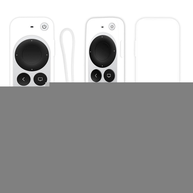 Silicone Protective Case Cover with Rope For Apple TV 4K 4th Siri Remote Controller