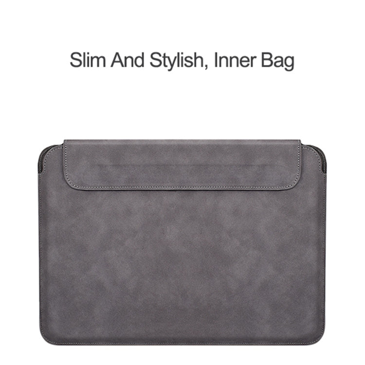 PU03 Lightweight Sheepskin Notebook Liner Bag, 13.3 inch, 14.1-15.4 inch