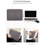 PU03 Lightweight Sheepskin Notebook Liner Bag, 13.3 inch, 14.1-15.4 inch