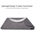 PU03 Lightweight Sheepskin Notebook Liner Bag, 13.3 inch, 14.1-15.4 inch