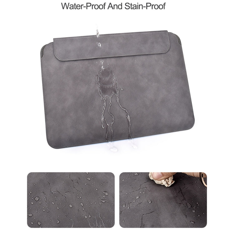 PU03 Lightweight Sheepskin Notebook Liner Bag, 13.3 inch, 14.1-15.4 inch