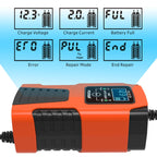 FOXSUR 2A / 6V / 12V Car / Motorcycle 3-stage Full Smart Battery Charger, 2A, US Plug, 2A, EU Plug, 2A, JP Plug, 2A, UK Plug