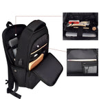 SJ01 Business Casual Computer Backpack with USB Charging Port, 13-15 inch Universal, 15.6-17.3 inch Universal