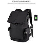 SJ02 13-15.6 inch Universal Large-capacity Laptop Backpack with USB Charging Port