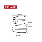 Car Carbon Fiber Glass Lifter Short Style Decorative Sticker for Audi A6 S6 C7 A7 S7 4G8 2012-2018, Glass Lifter Short Style, Left Drive, Glass Lifter Short Style, Right Drive