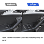 Car Carbon Fiber Glass Lifter Short Style Decorative Sticker for Audi A6 S6 C7 A7 S7 4G8 2012-2018, Glass Lifter Short Style, Left Drive, Glass Lifter Short Style, Right Drive