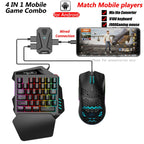 HXSJ V100+J900+P8 One-handed Keyboard + Programming Gaming Mouse + Keyboard Mouse Converter Set, V100+J900+P8
