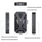 HXSJ V100+J900+P8 One-handed Keyboard + Programming Gaming Mouse + Keyboard Mouse Converter Set, V100+J900+P8