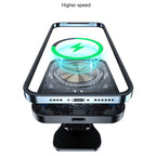 adj-987 15W Magsafe Magnetic Car Air Outlet Wireless Charger for iPhone 12 Series, with LED Indicator