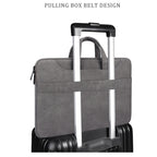 ST06SDJ Frosted PU Business Laptop Bag with Detachable Shoulder Strap, 13.3 inch, 14.1-15.4 inch, 15.6 inch