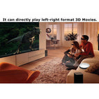 DL-S9 1280x720P 300 Lumens Portable Home Theater LED HD Digital Projector, Android 6.0, 2G+16GB/32GB, DL-S9 US Plug
