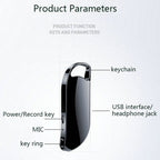 V11 Portable Keychain HD Recording Pen Voice Recorder, 32GB, 64GB