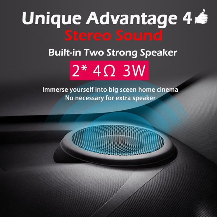 WEJOY L6+ 1920x1080P 200 ANSI Lumens Portable Home Theater LED HD Digital Projector, Android 7.1, 2G+16G, L6+ US Plug