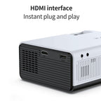 WEJOY Y5 800x480P 80 ANSI Lumens Portable Home Theater LED HD Digital Projector, Android 9.0, 1G+8G, Y5 US Plug