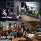 WEJOY L9 1920x1080P 400 ANSI Lumens Portable Home Theater LED HD Digital Projector, Android 6.0, 1G+8G, L9 US Plug