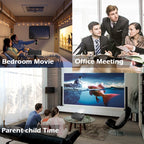 WEJOY L9 1920x1080P 400 ANSI Lumens Portable Home Theater LED HD Digital Projector, Android 6.0, 1G+8G, L9 US Plug