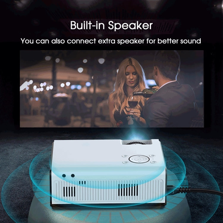 WEJOY Y5 800x480P 80 ANSI Lumens Portable Home Theater LED HD Digital Projector, Android 9.0, 1G+8G,, Y5 EU Plug, Y5 UK Plug, Y5 AU Plug