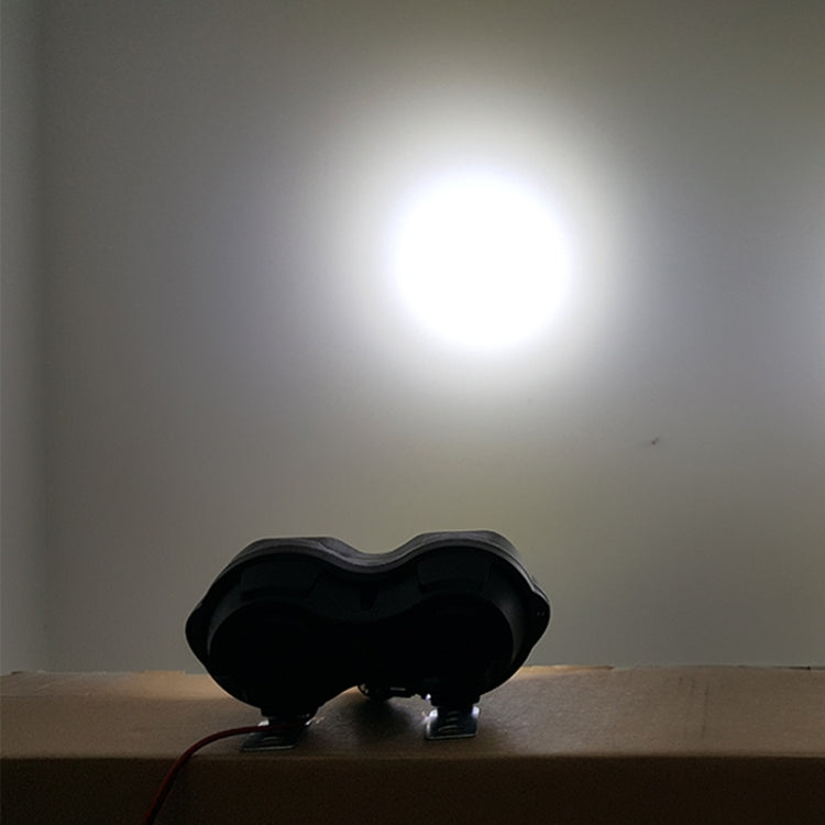 2 PCS L15 8-85V / 15W / 5000K / 1200LM Motorcycle / Car IPX4 Waterproof External LED Glare Spotlight Working Lamp, L15