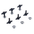 A6114 6 PCS Car Hard Top Fast Removal Screws Fastener Kit for Jeep Wrangler Sport 2007-2018, A6114