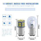1 Pair E0052 9-14V 1157-54SMD-2835 6000K 1080LM White Light Car Decoding Brake Driving Light, E0053