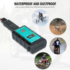 WUPP ZH-1422A3 DC12-24V Motorcycle Square Dual USB Fast Charging Charger with Switch + Voltmeter + Integrated SAE Socket + 1.4m OT Terminal Cable, ZH-1422A3