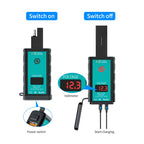 WUPP ZH-1422B3 DC12-24V Motorcycle Square Single USB + PD Fast Charging Charger with Switch + Voltmeter + Integrated SAE Socket + 1.4m OT Terminal Cable, ZH-1422B3