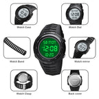 SKMEI 1632 Dual Time Display Luminous Electronic Watch, Support Alarm Clock