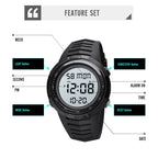 SKMEI 1632 Dual Time Display Luminous Electronic Watch, Support Alarm Clock