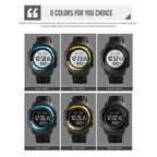 SKMEI 1729 Qibla Calendar Timing Multifunctional LED Digital Display Luminous Electronic Watch