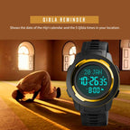 SKMEI 1729 Qibla Calendar Timing Multifunctional LED Digital Display Luminous Electronic Watch